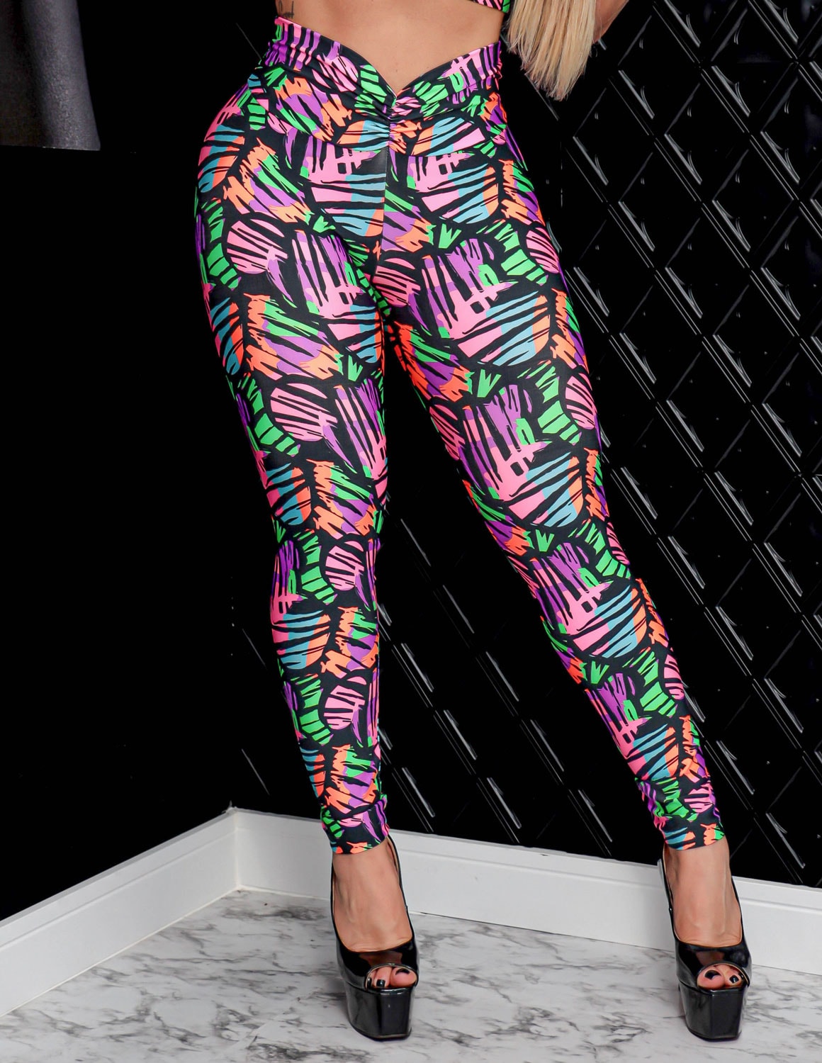 Calça Legging para Academia Feminina Empina Bumbum Estampada