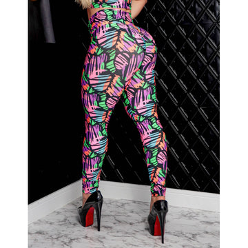 Calça Legging para Academia Feminina Empina Bumbum Estampada