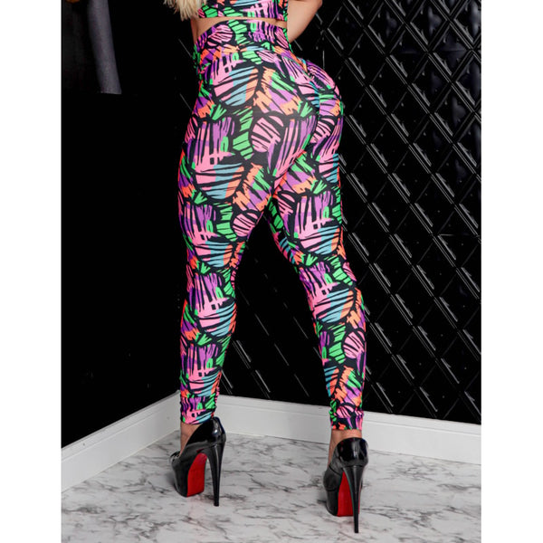 Calça Legging para Academia Feminina Empina Bumbum Estampada