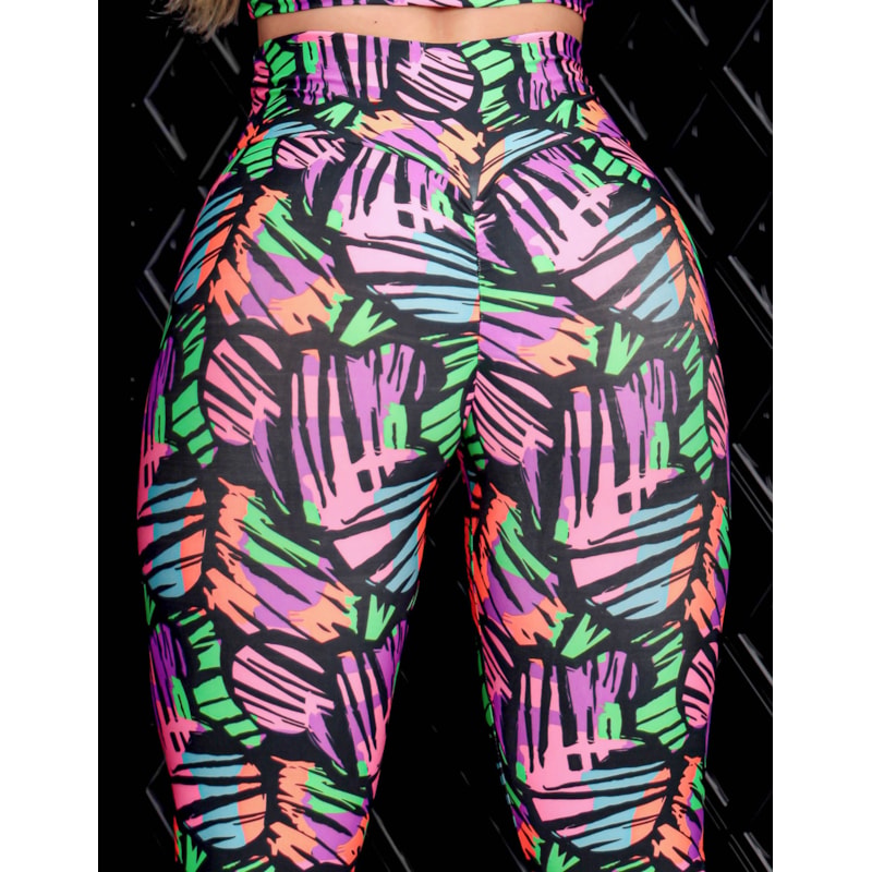 Calça Legging para Academia Feminina Empina Bumbum Estampada