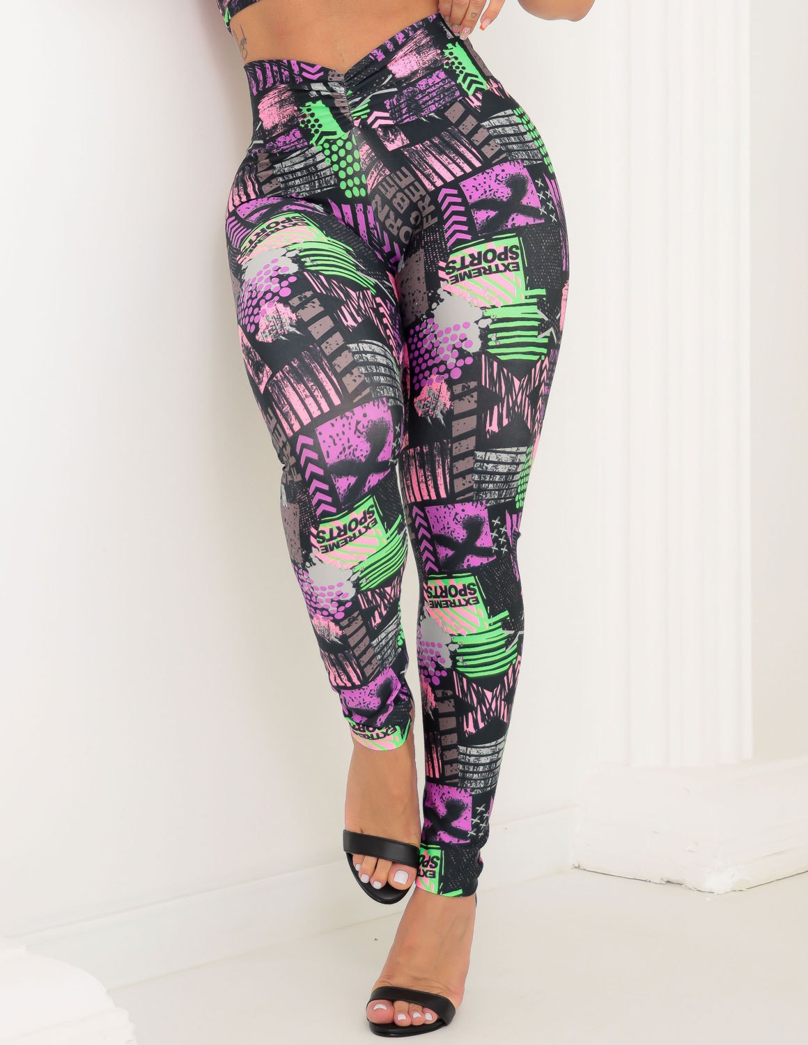 Calça Legging Estampada Feminina Empina Bumbum para Academia