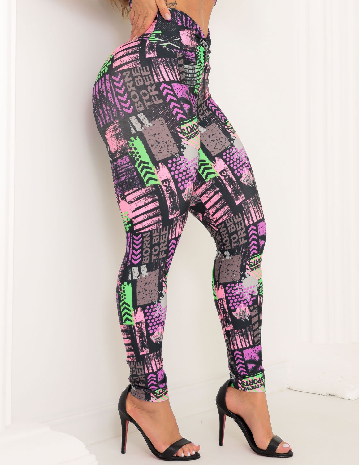 Calça Legging Estampada Feminina Empina Bumbum para Academia