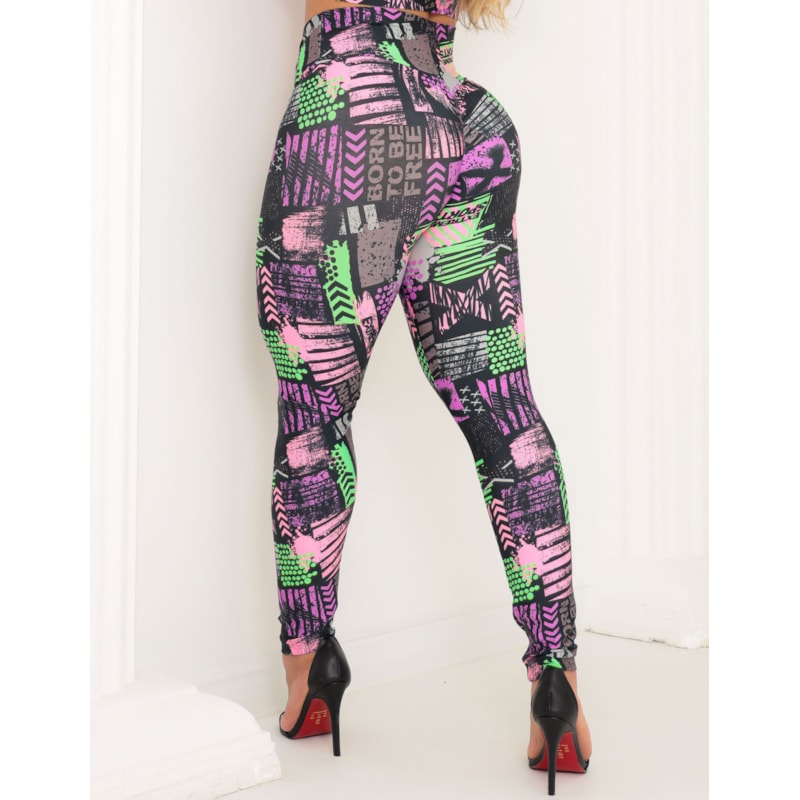 Calça Legging Estampada Feminina Empina Bumbum para Academia