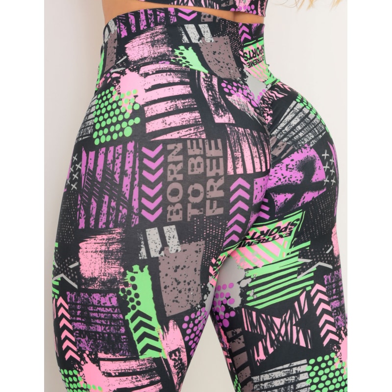 Calça Legging Estampada Feminina Empina Bumbum para Academia