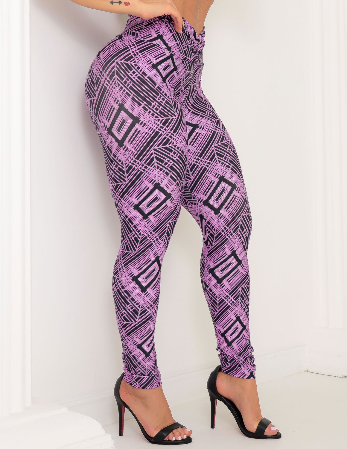Calça Legging Esportiva Empina Bumbum Estampada Feminina