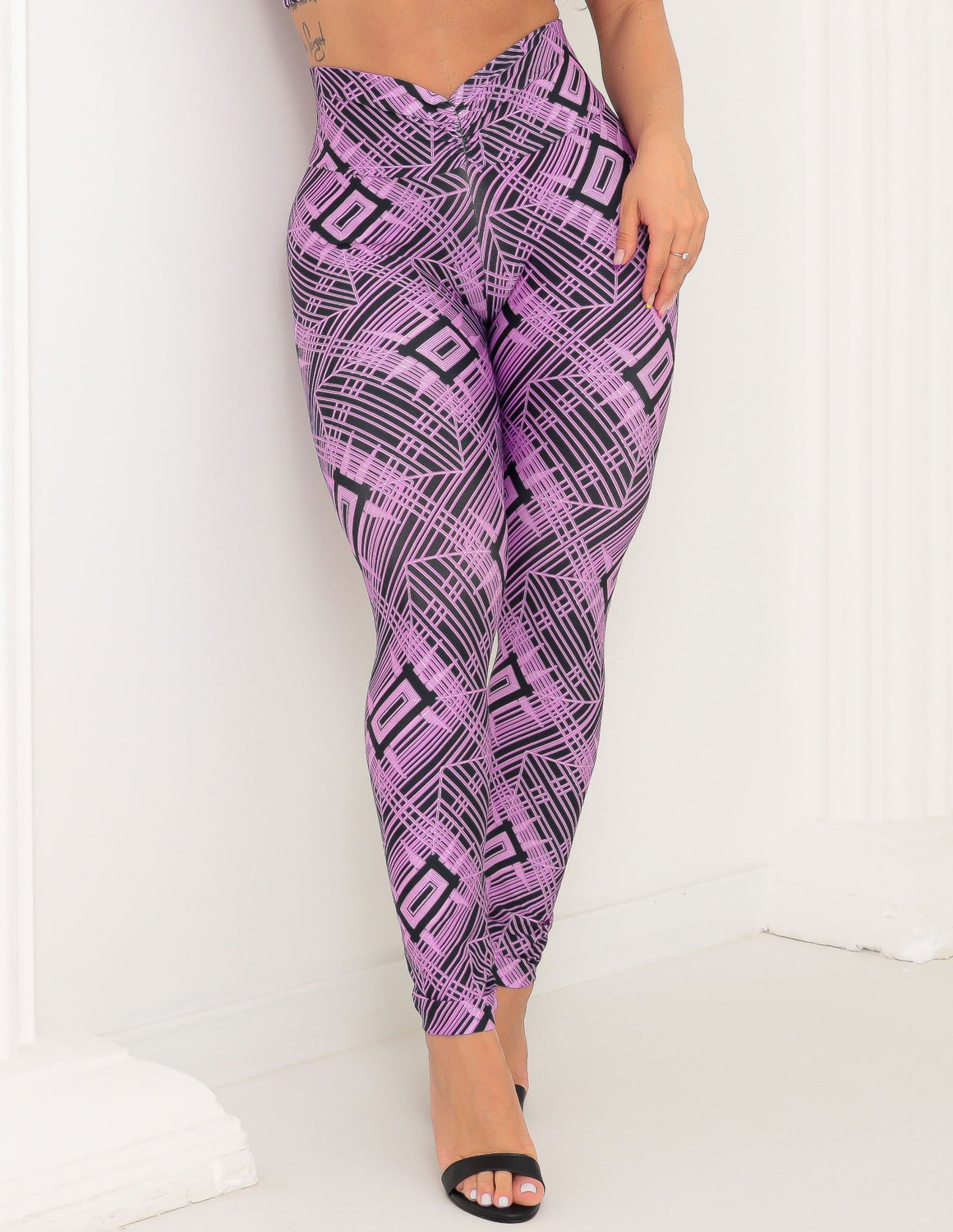 Calça Legging Esportiva Empina Bumbum Estampada Feminina