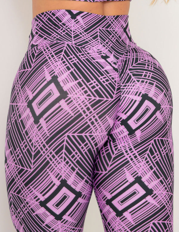Calça Legging Esportiva Empina Bumbum Estampada Feminina