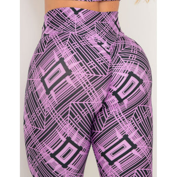 Calça Legging Esportiva Empina Bumbum Estampada Feminina
