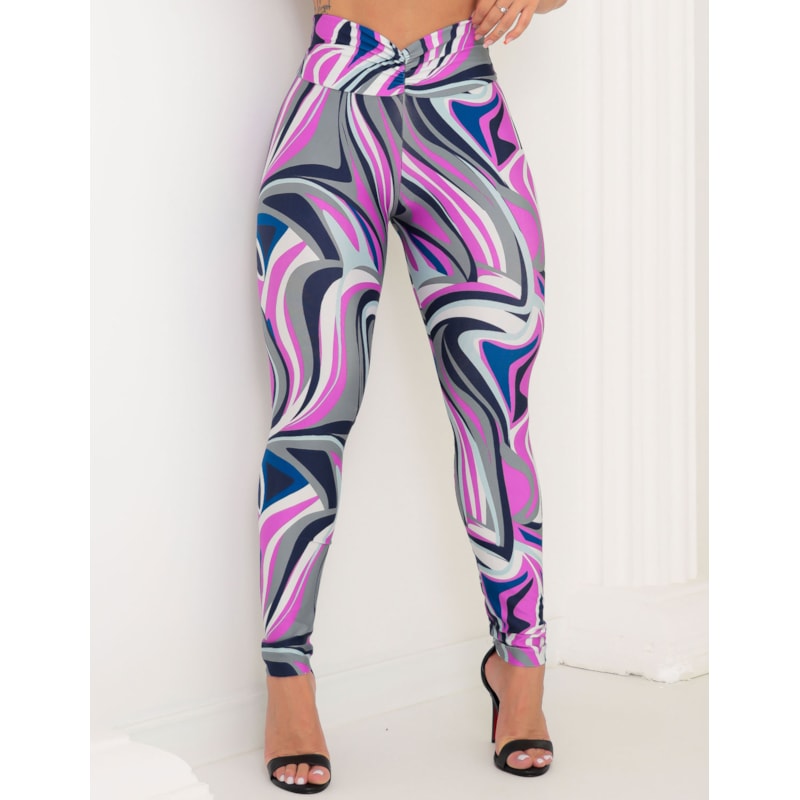 Calça Legging Feminina Levanta Bumbum Estampada para Academia