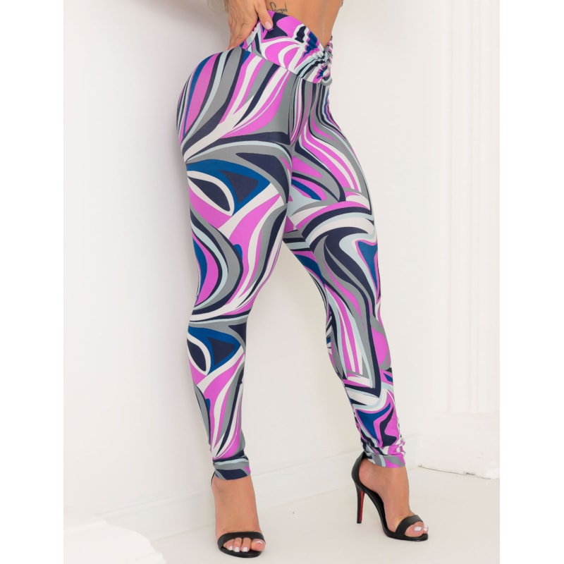 Calça Legging Feminina Levanta Bumbum Estampada para Academia