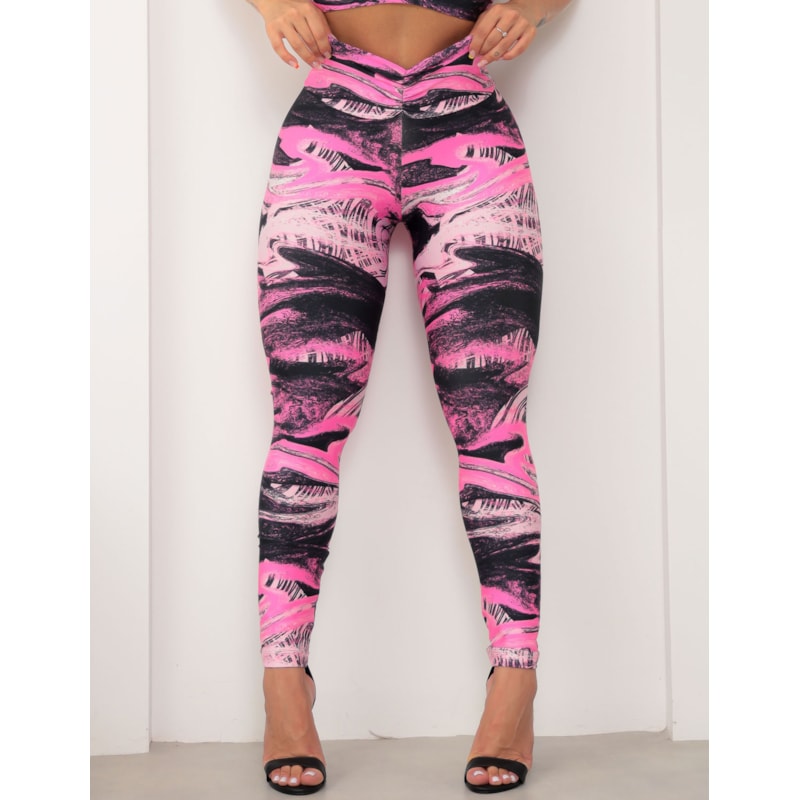 Legging Estampada Feminina Esportiva Empina Bumbum