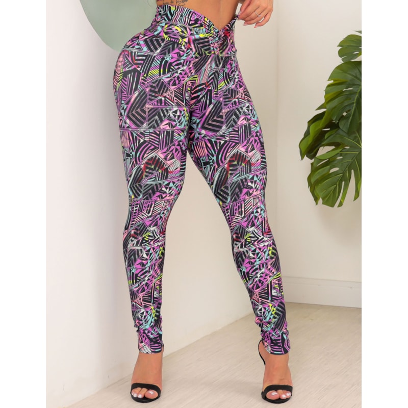 Calça Estampada Feminina Esportiva Empina Bumbum para Academia