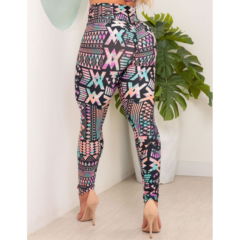 Calça Feminina Fitness Estampada Levanta Bumbum
