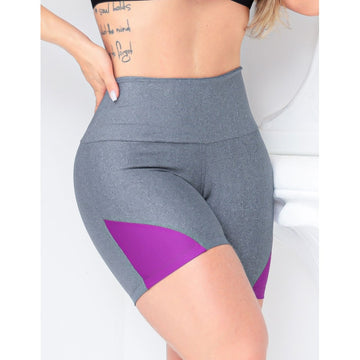 Shortinho Suplex Para Academia Feminino com Recortes nas Laterais
