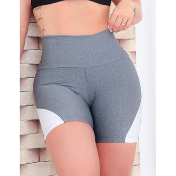 Shorts Curto Feminino para Academia com Recortes nas Laterais