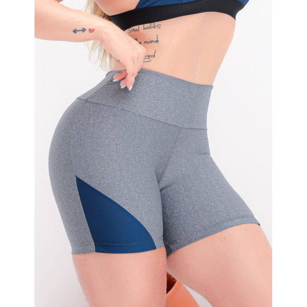 Shortinho Feminino Esportivo em Suplex com Recortes Laterais