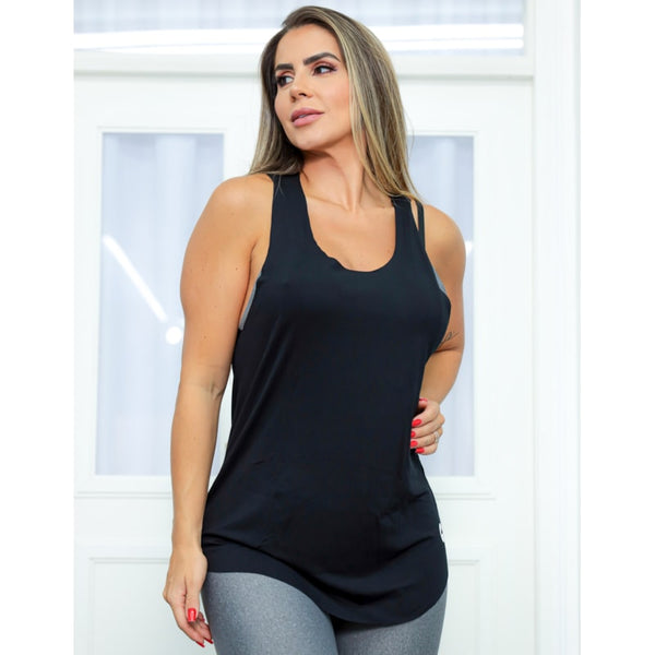 Regata Fitness Camiseta Feminina Nadador Para Academia