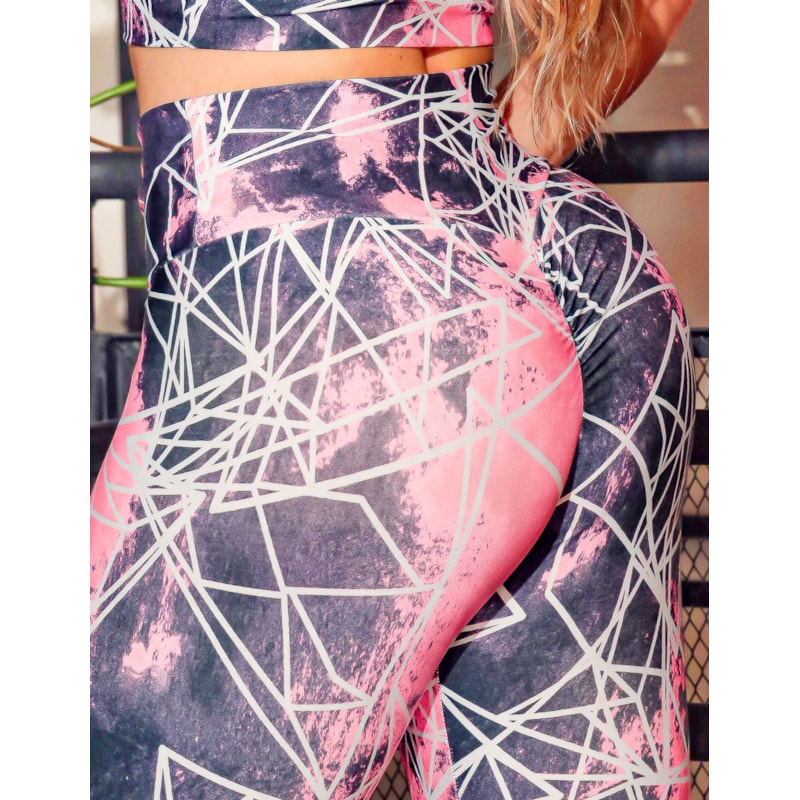 Calça Legging Feminina Fitness Esportiva Empina Bumbum com Estampa