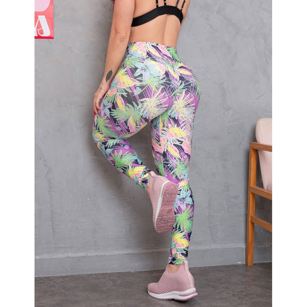 Calça Feminina com Estampa Fitness Empina Bumbum Ginástica