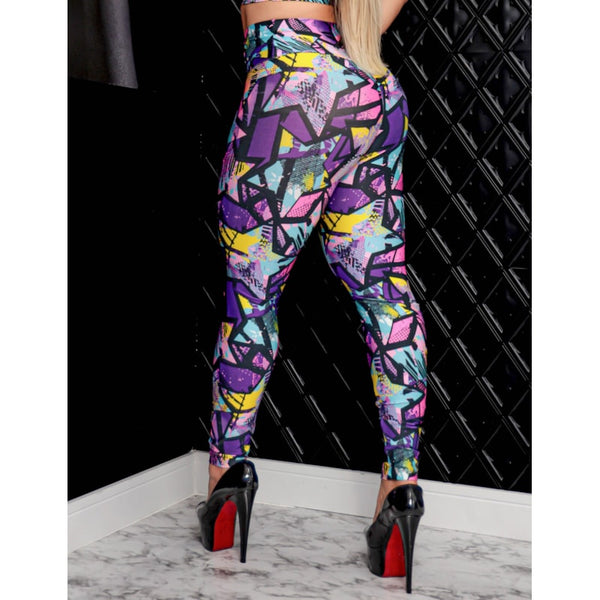 Calça Feminina Fitness Valoriza Bumbum Estampada para Academia