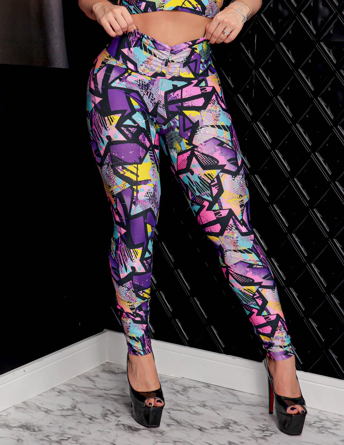 Calça Feminina Fitness Valoriza Bumbum Estampada para Academia