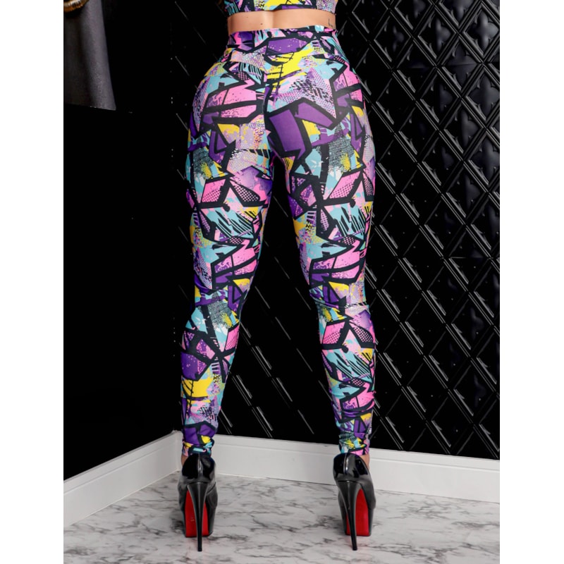 Calça Feminina Fitness Valoriza Bumbum Estampada para Academia