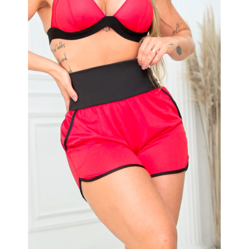Short sem Forro para Academia com Bolsos Laterais em Dry Fit