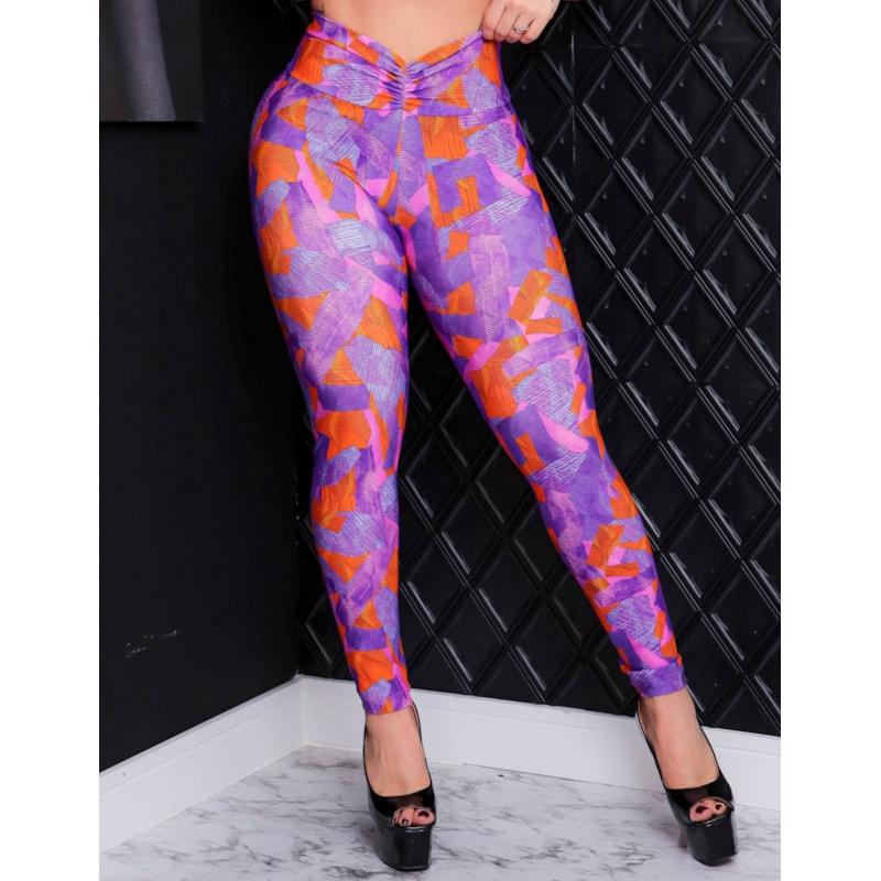 Calça Legging Feminina Estampada Empina Bumbum
