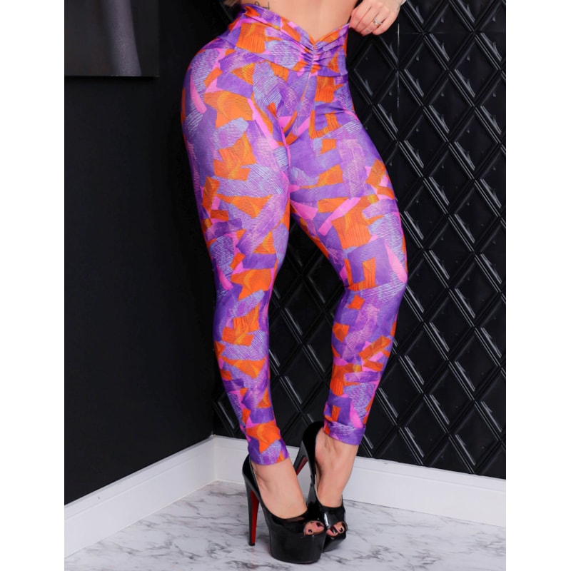 Calça Legging Feminina Estampada Empina Bumbum