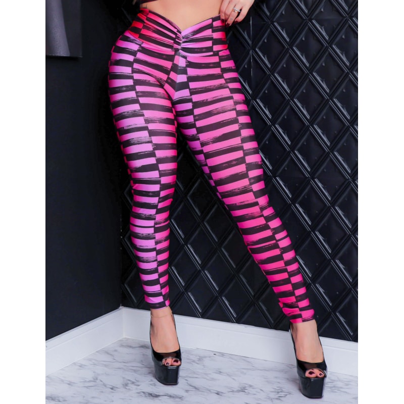 Legging Fitness Feminina Estampada Empina Bumbum para Academia