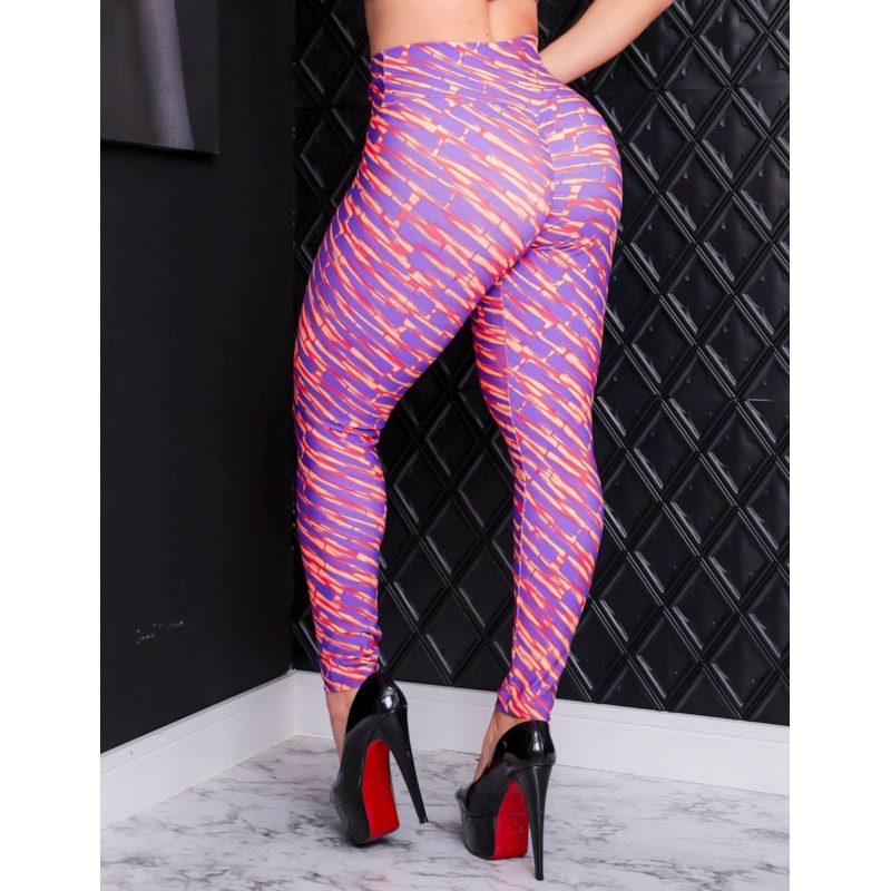 Calça Legging Estampada Feminina com Efeito Empina Bumbum para Academia