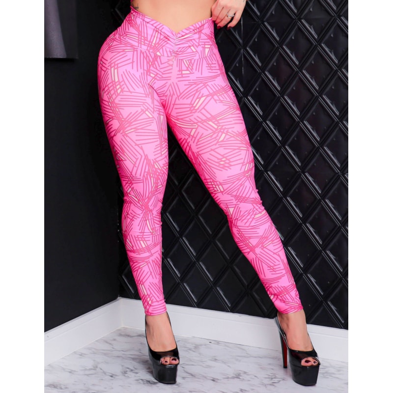 Calça Feminina para Academia Estampada Empina Bumbum