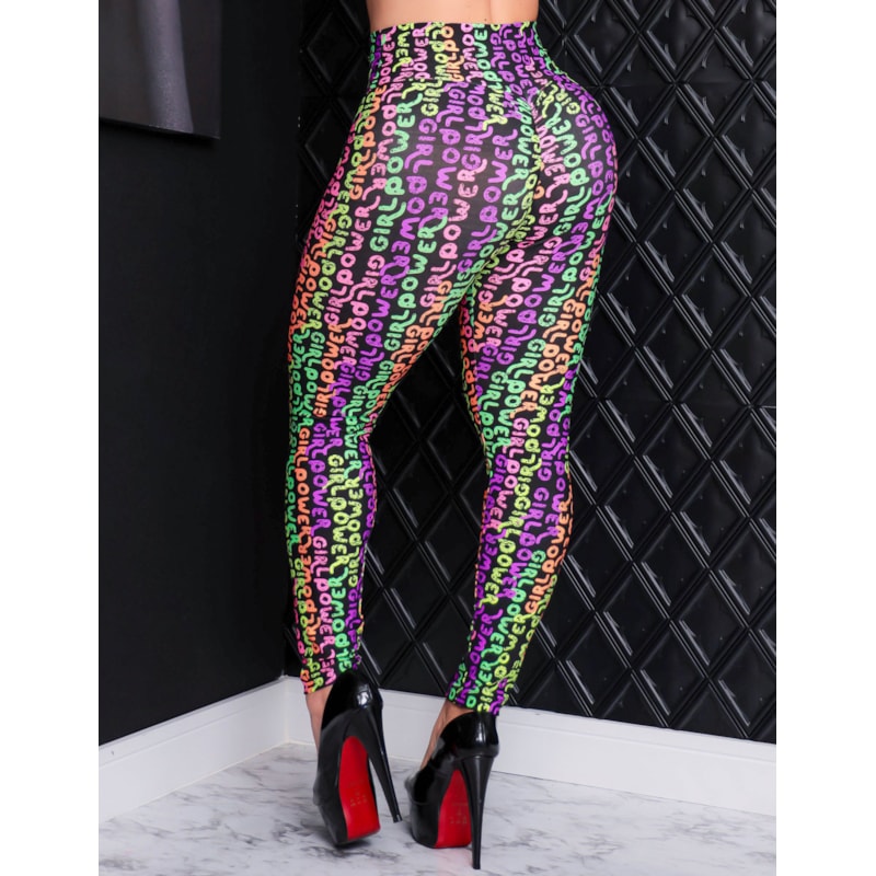 Calça Fitness Feminina Estampada Empina Bumbum para Academia