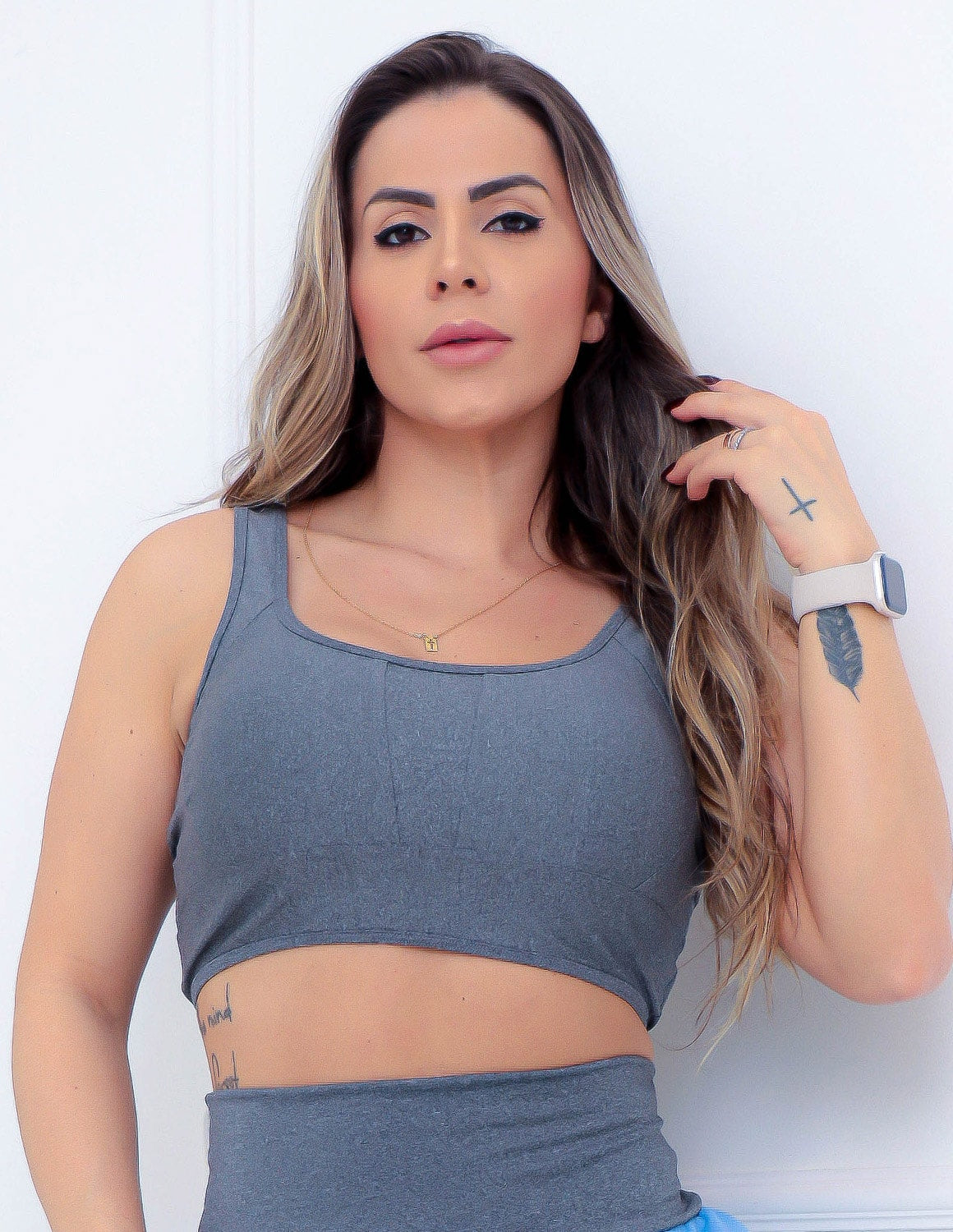 Conjunto para Academia Feminino Running Dry Short com Bolso e Top