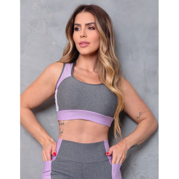 Cropped Feminino para Academia Estilo Nadador sem Bojo