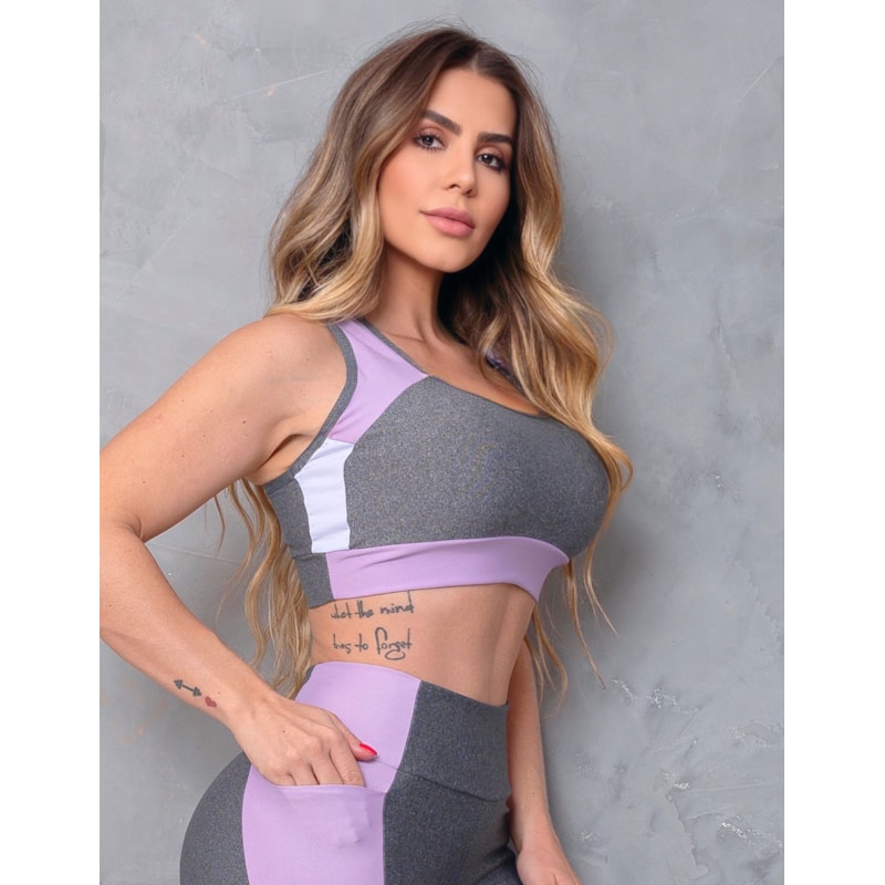 Cropped Feminino para Academia Estilo Nadador sem Bojo
