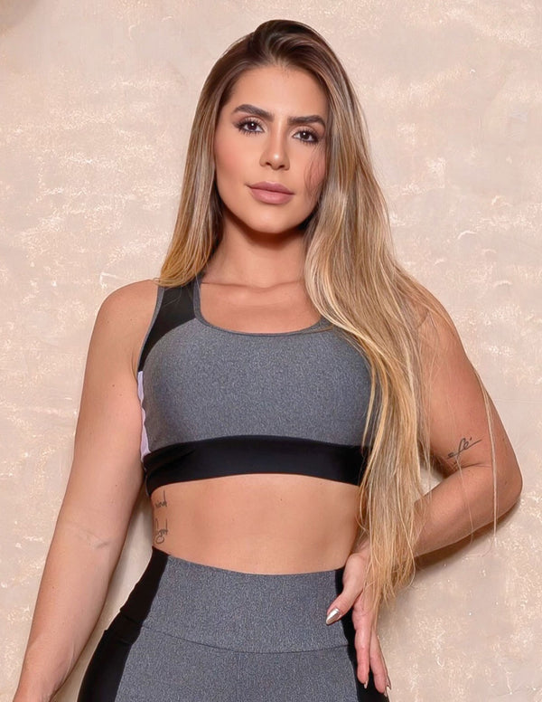Cropped Feminino sem Bojo para Academia Estilo Nadador