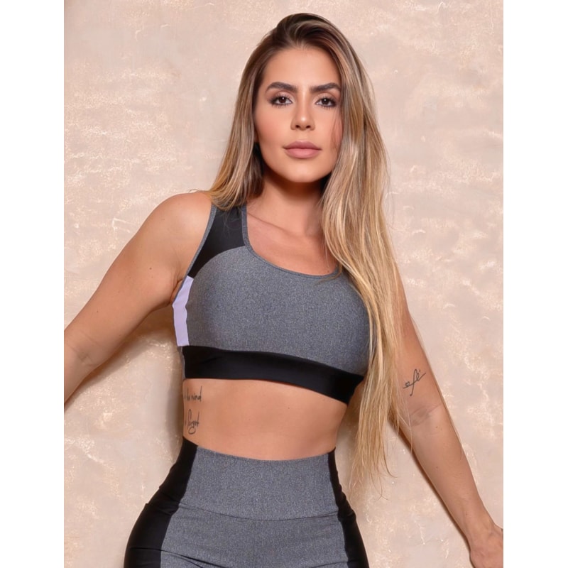 Cropped Feminino sem Bojo para Academia Estilo Nadador