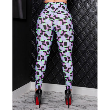 Calça Fitness Feminina Estampada para Academia Empina Bumbum