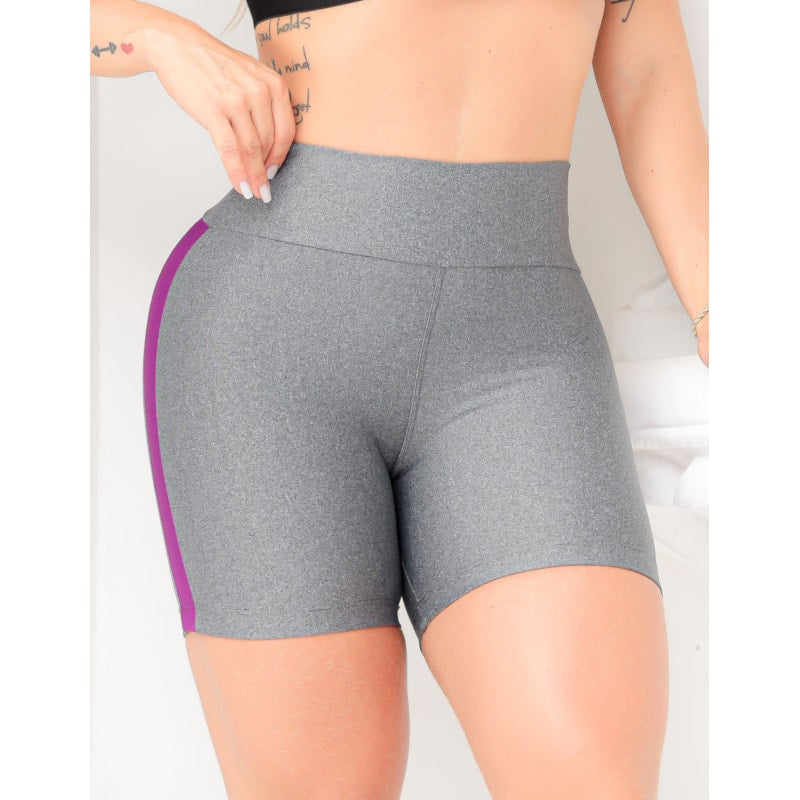 Short Fitness Feminino com Recorte nas Laterais
