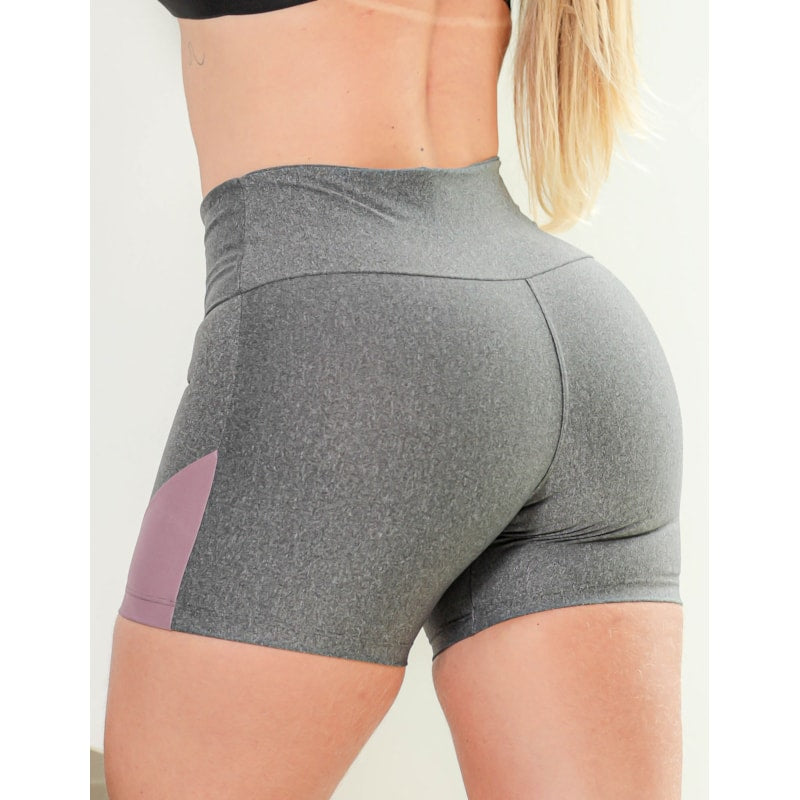 Shortinho Feminino para Academia com Recortes Laterais