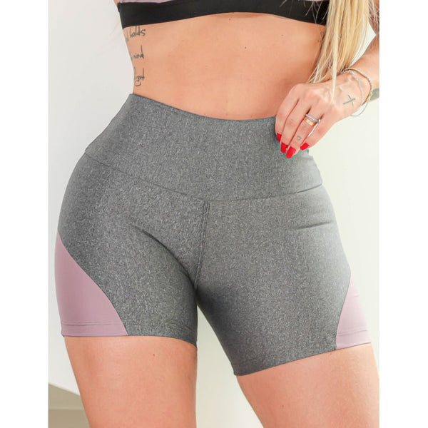 Shortinho Feminino para Academia com Recortes Laterais
