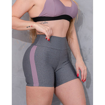 Shortinho Fitness Feminino com Recorte nas Laterais para Academia