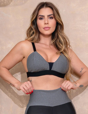 Top Feminino Fitness com Alças Reguláveis e Bojo Removível