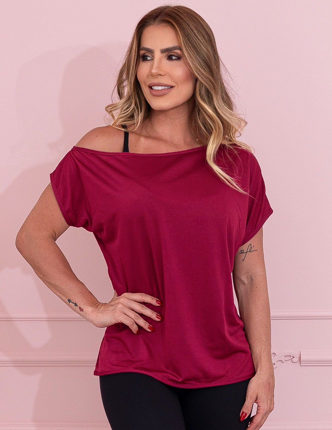 Blusinha Feminina Seca Rápido Fitness em Dry Fit