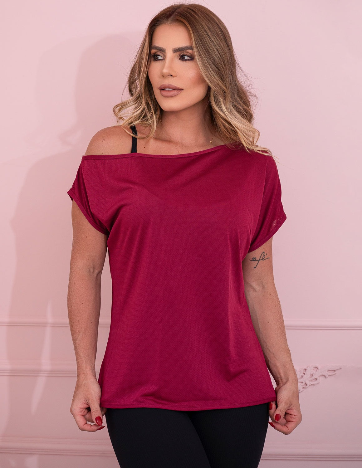Blusinha Feminina Seca Rápido Fitness em Dry Fit
