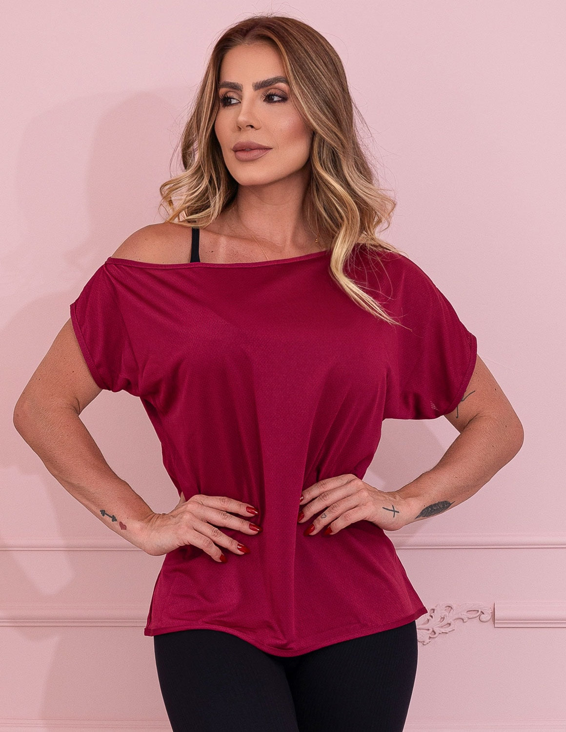 Blusinha Feminina Seca Rápido Fitness em Dry Fit