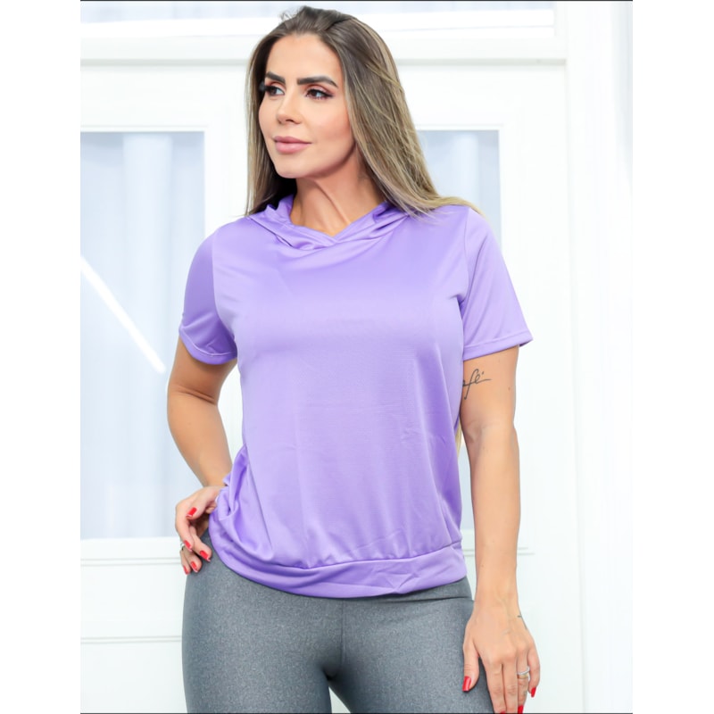 Blusa Feminina com capuz em Dry Fit Seca Rápido para Academia