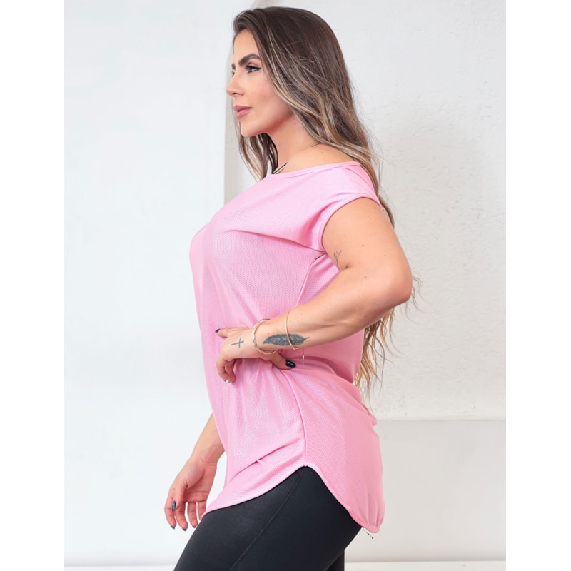Blusa Feminina Fitness Dry Fit Ombro Só Seca Rápido para Academia