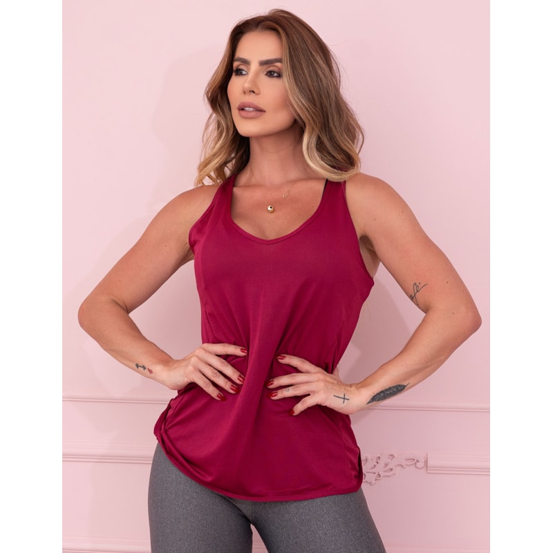 Camiseta Regata Feminina para Academia em Dry Fit